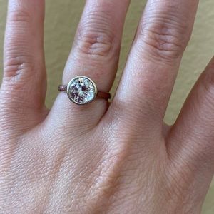 2 ct. CZ/14k Bezel Set Engagement Ring MUST GO